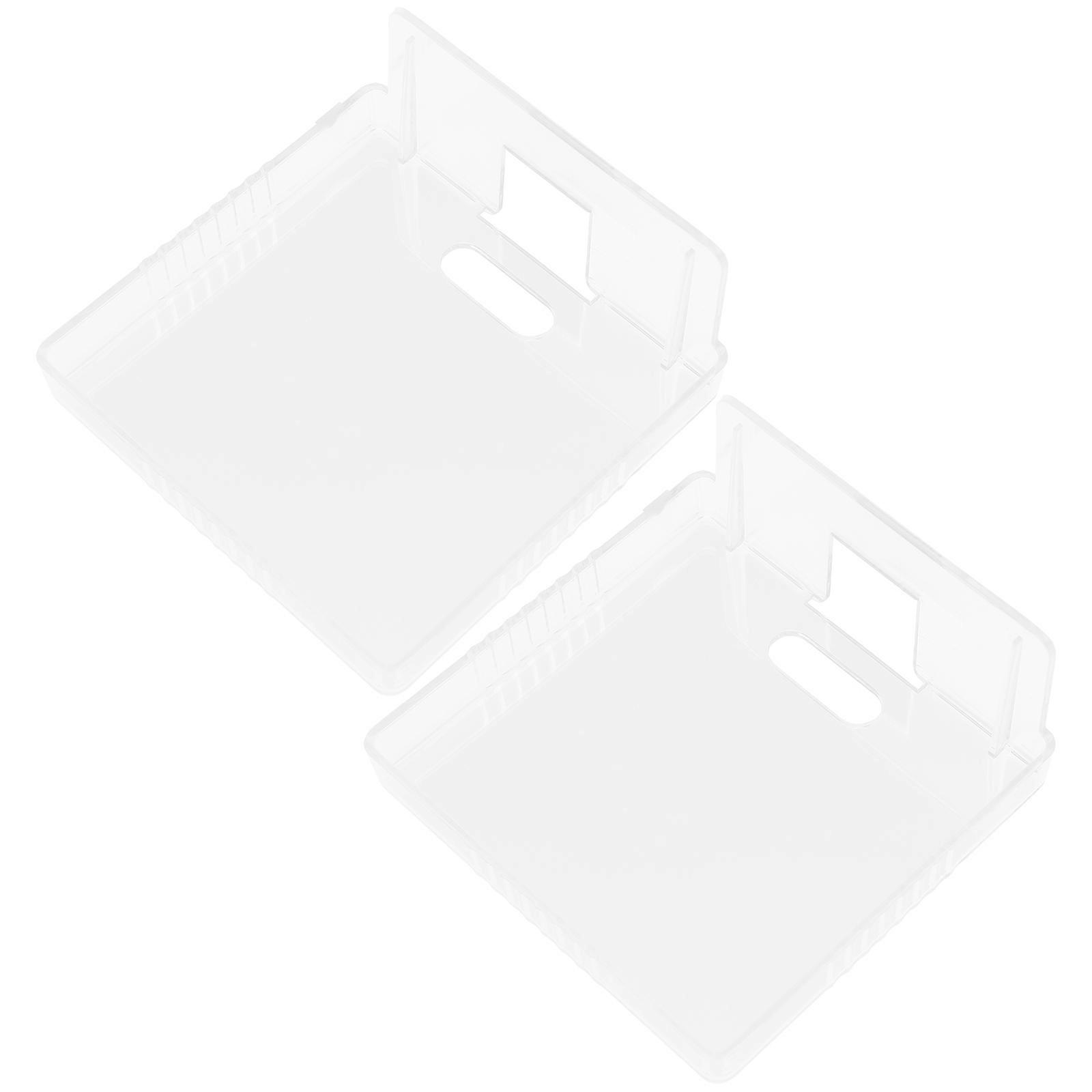 Transparent Adhesive Wall Shelf for Monitor & Security Camera Sturdy No Drill Mounting Brackets, Space Saving & Stable Indoor Stand