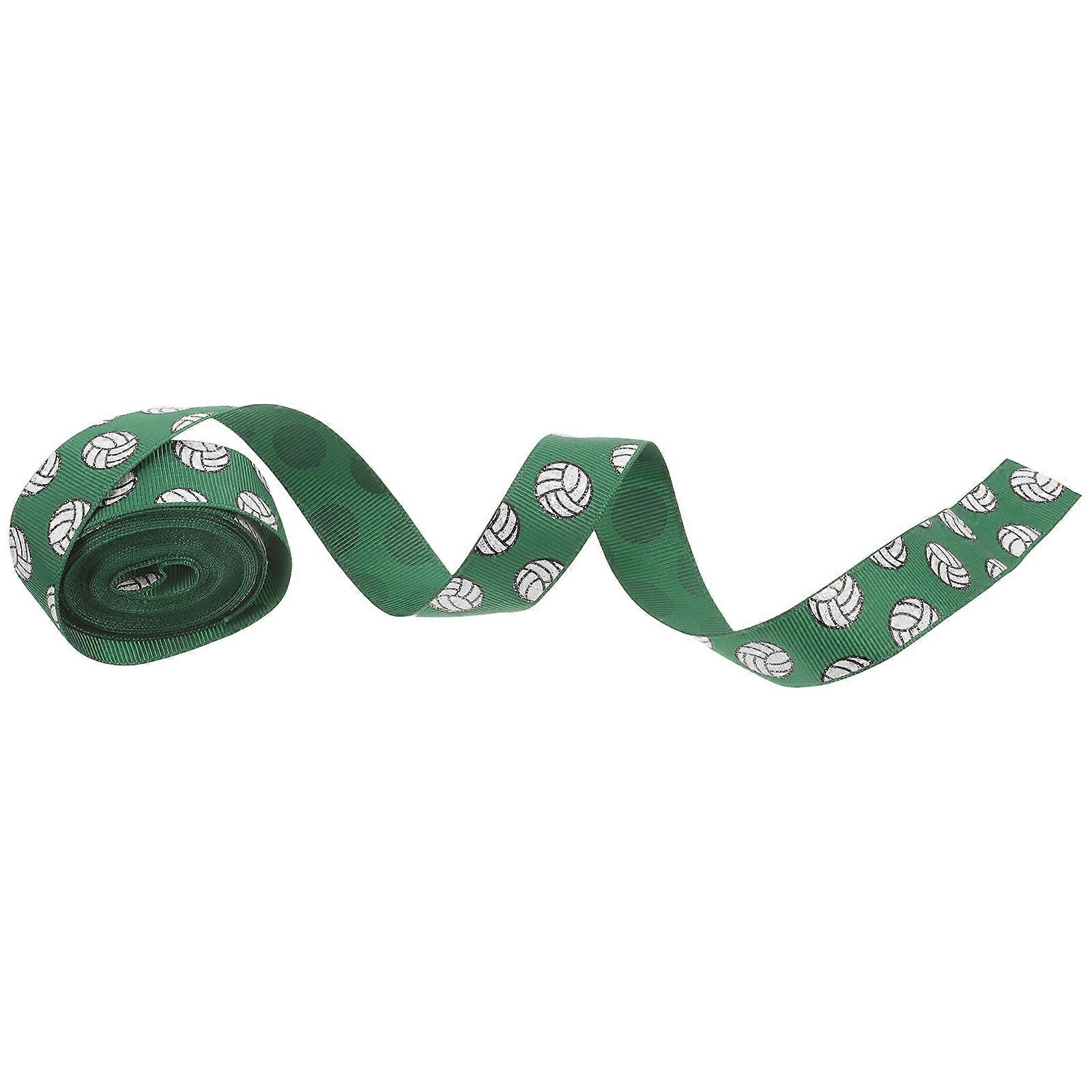 Sports Ribbon 1 Roll For Craft Supplies DIY Projects Dark Green Made Of Polyester Material