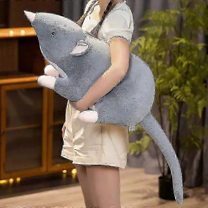 Lifelike Mouse Soft Plush Toy Lovely Grey Mice Full Stuffed Animal Rat Pillow Funny Toy Birthday Christmas Gifts(fpk11)