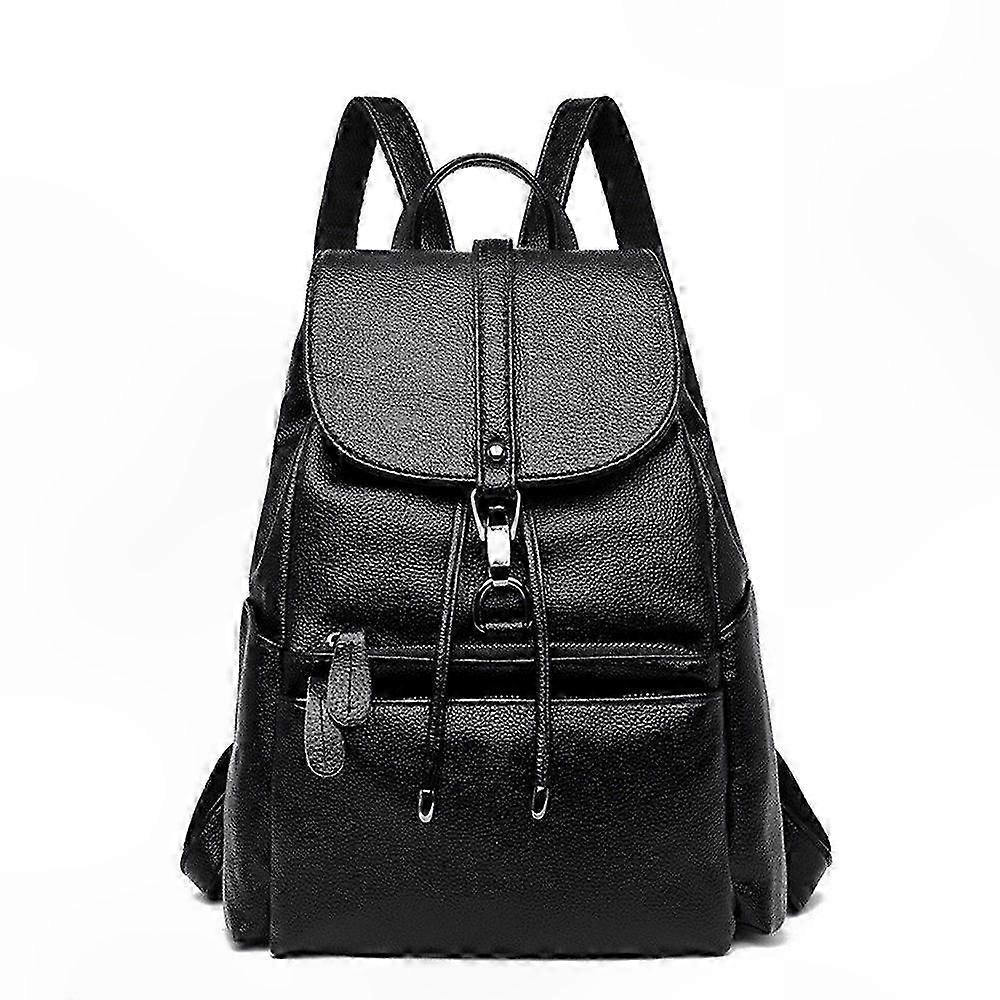 Women's Soft Leather Backpack with Multifunctional Design for Everyday Style and Comfort