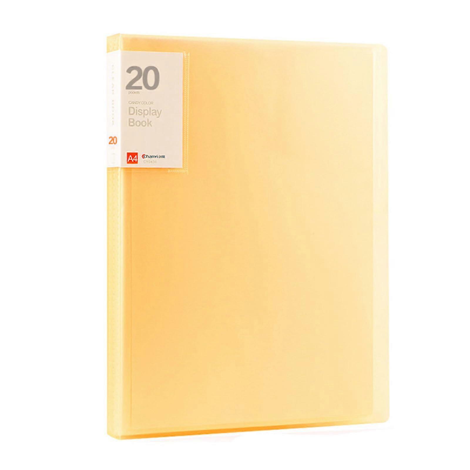 Large Capacity File Folder Presentation Folder 4 Paper Organizer 80 Pages Document Bag File Storage Organizer Multicolored