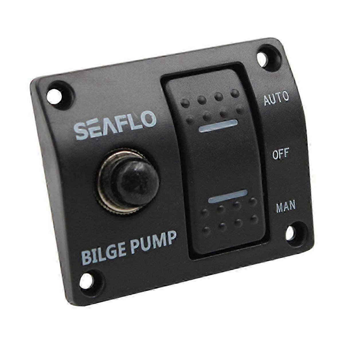 3-Way Marine Bilge Pump Switch Panel - Automatic Control for Boat Bilge Pump System with Waterproof Design