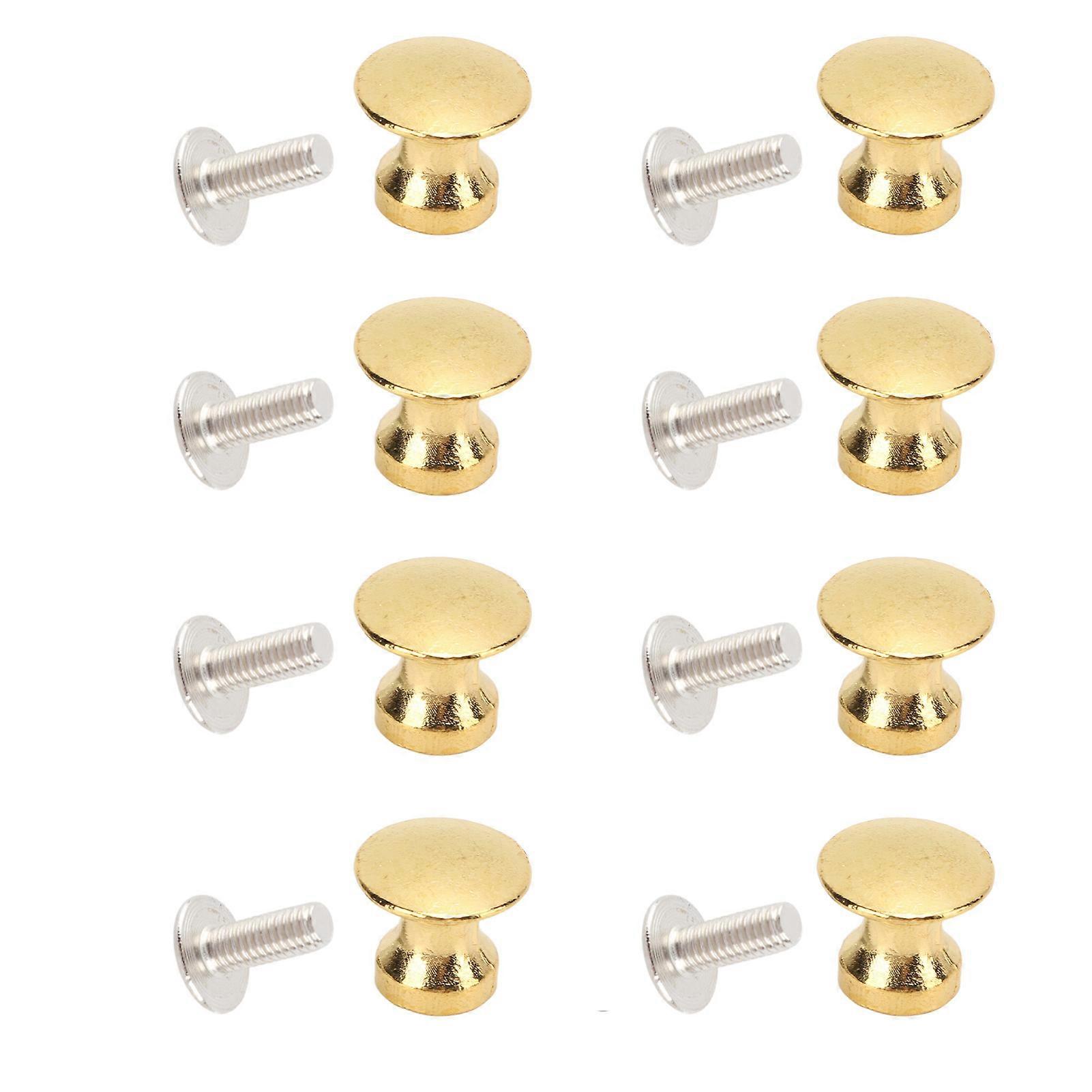 20 Sets Single Hole Small Handle 12x11MM Zinc Alloy Single Hole Jewelry Box Drawer Round Head Small HandleImitation Gold 