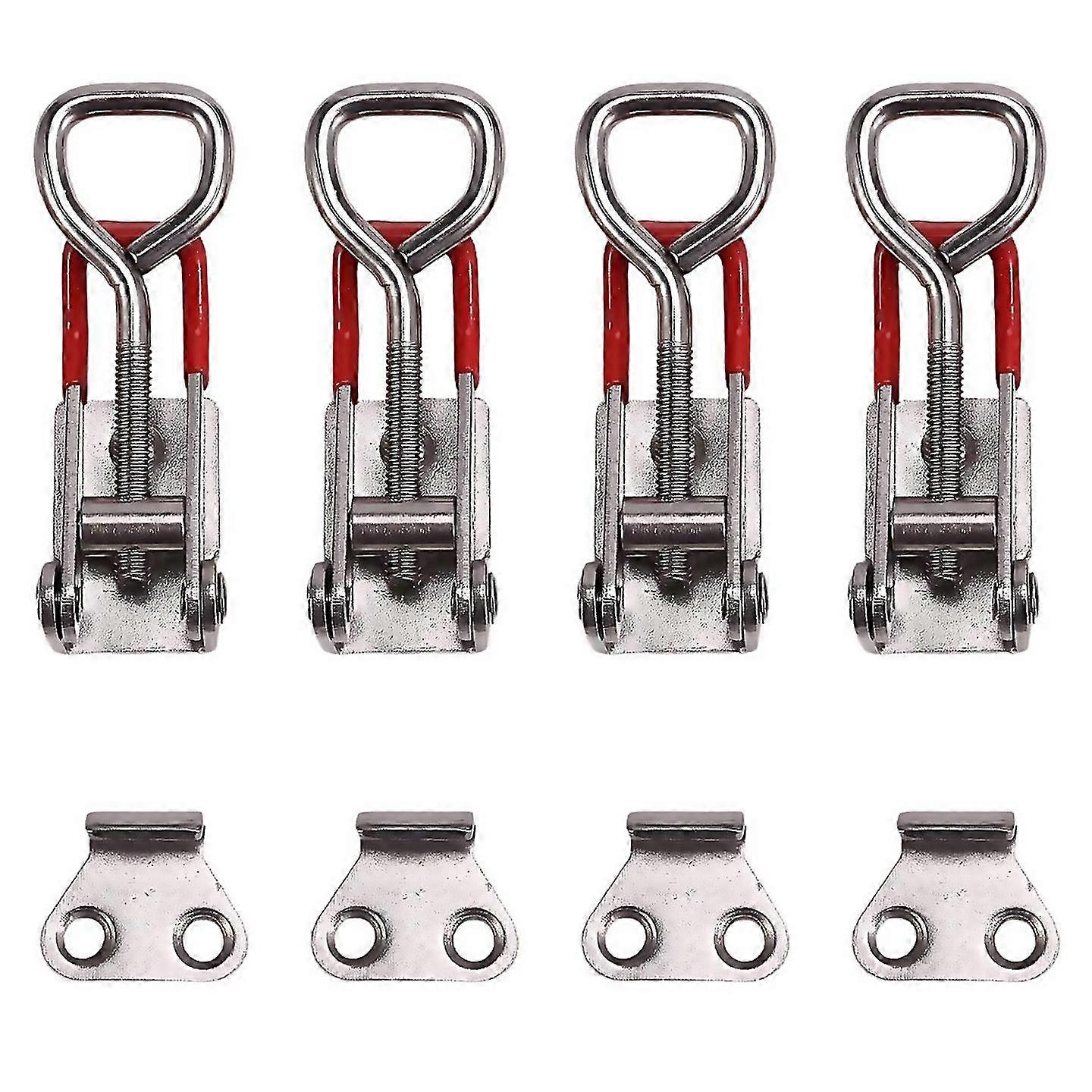 For 4pcs adjustable toolbox case metal toggle latch
