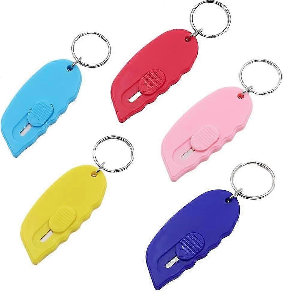5 PCS Mini Shrink Wrap Box Opener Durable Letter Cutter Mini Safety Blade Box Opener