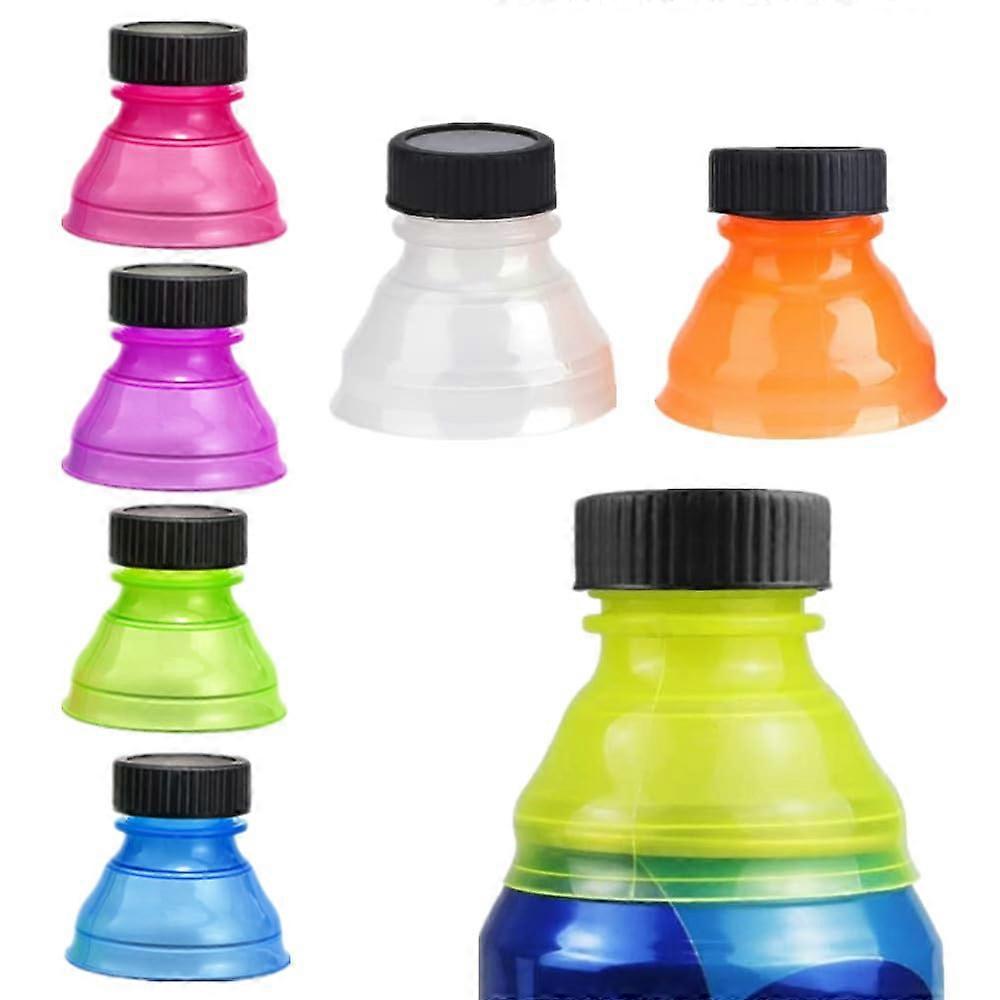 6 Pcs Soda Savers Lids Snap On for Coke Beer Energy Drinks Random Color