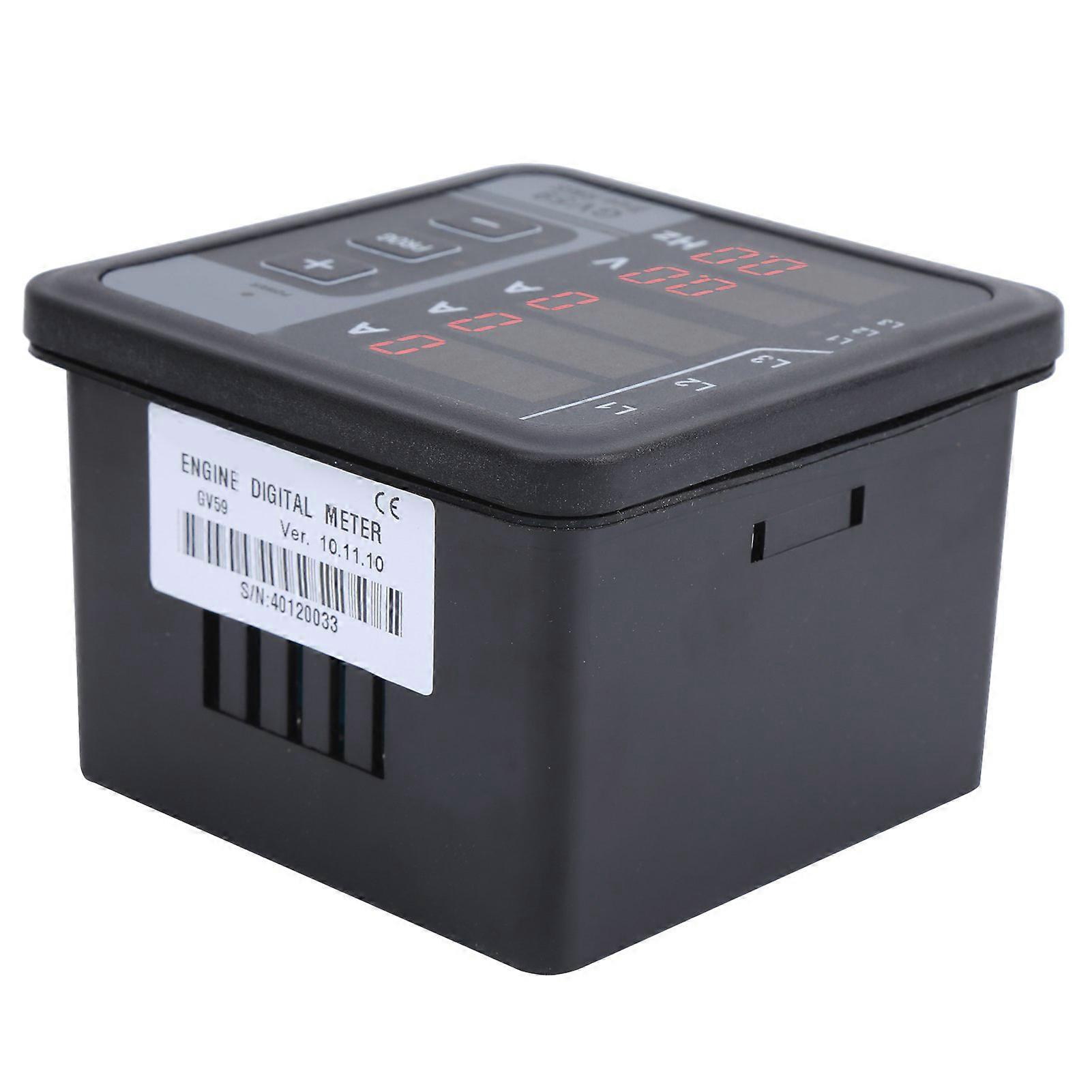 Digital MultiFunctional Meter GV59 Current and Voltage Gauge DC 165265V Monitoring Instrument