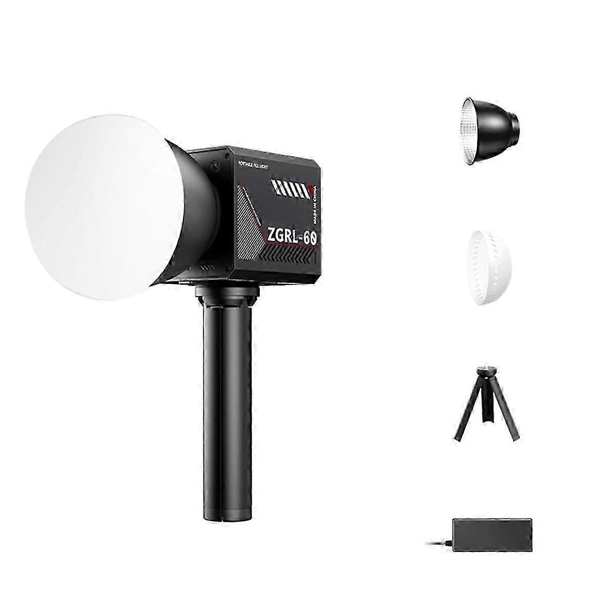 60W Pro LED Video Light Three-Color Photographic Studio Light 2800K-6500K 8000mAh for Video Livestreaming EU Plug