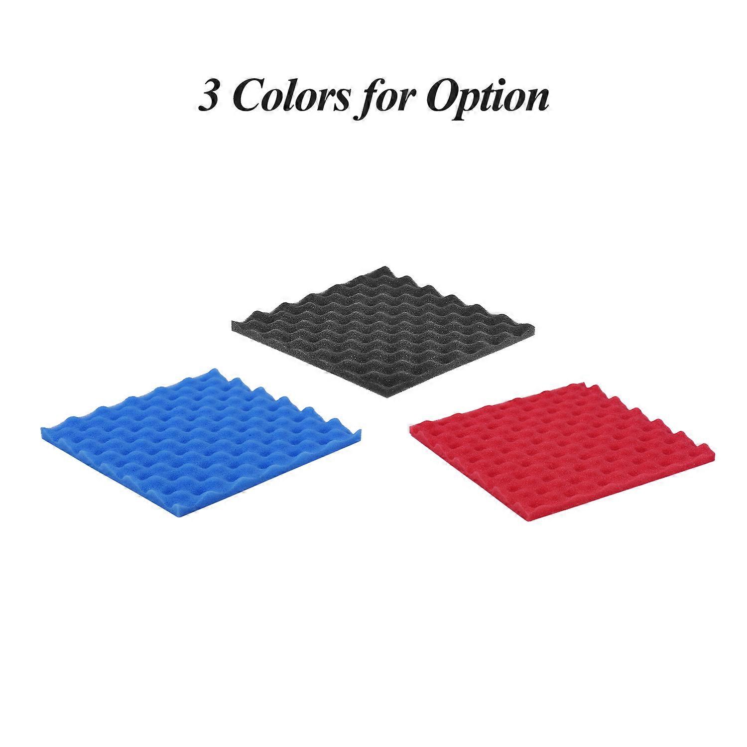 Sound Insulation Foam Panels 12pcs 30x30cm Blue for Studios