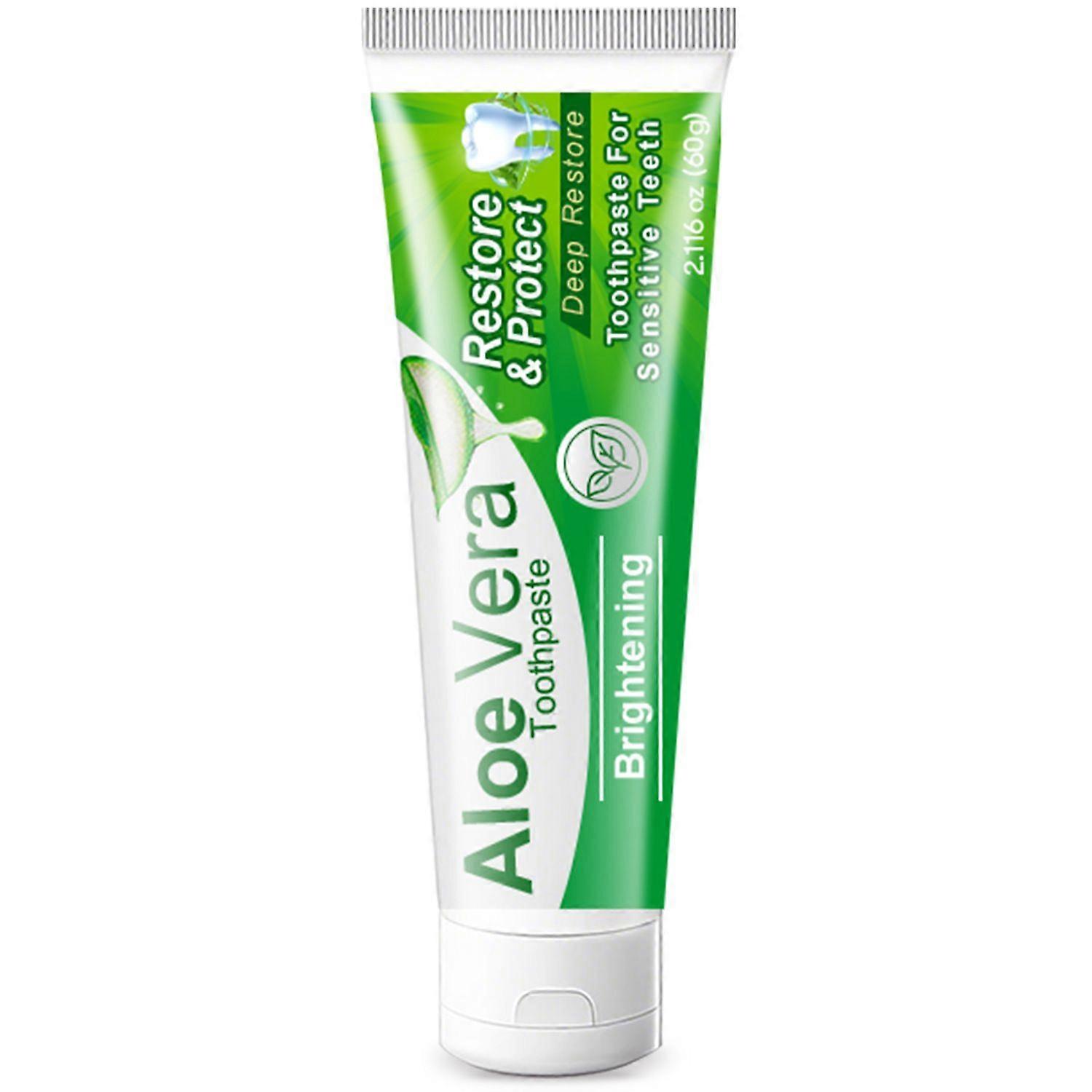 Whitening Aloe Vera ToothpasteSensitive Aloe Vera Toothpaste Fluoride Free, Vegan, Cruelty Free , Soothing, Healthy Gums