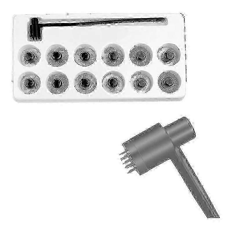 2025 1BOX (12PCS)7 Star Needle & Dermal Hammer, Needle Set