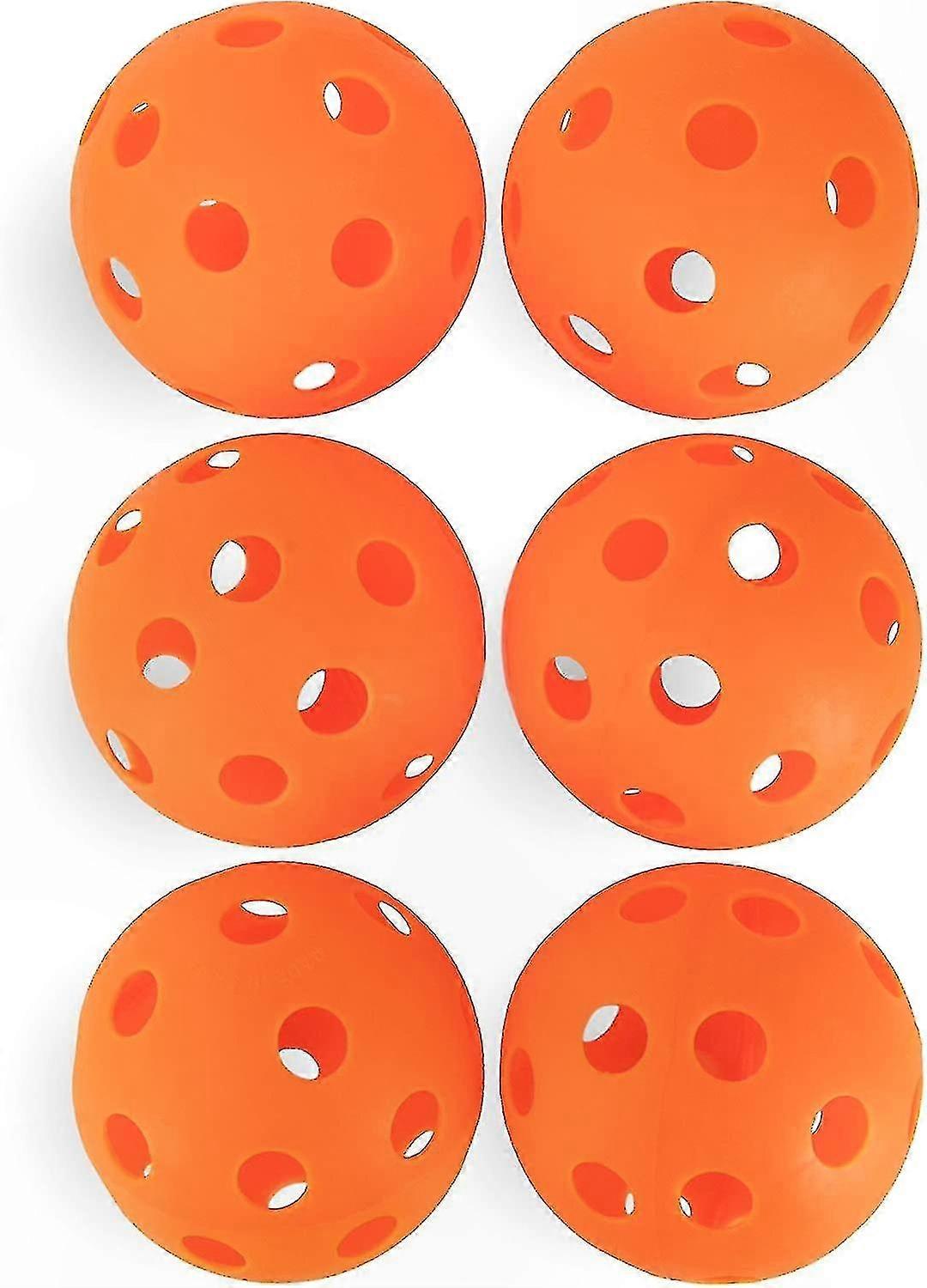 6-Pack of 12" Perforated Plastic Softballs for Training and Practice Sessions