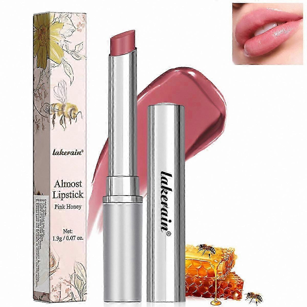 Moisturizing Pink Tinted Lip Balm with Vitamin E, Hydrating Glossy Formula for Dry Lips, Smooth & Nourishing Finish