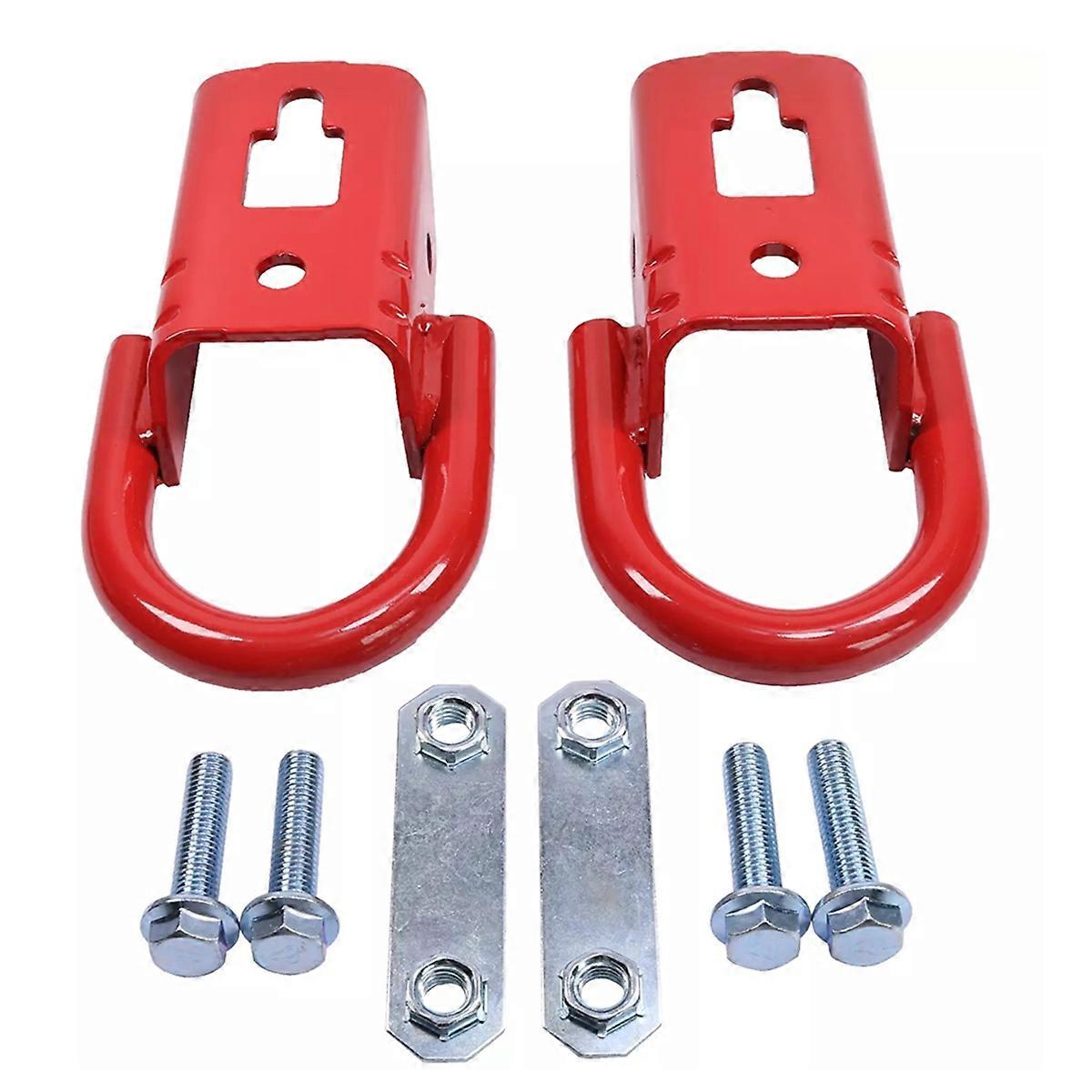 2PCS Front Towing Hook Red New for 2015-2019 FL3Z17N808A FL37-17N808-A
