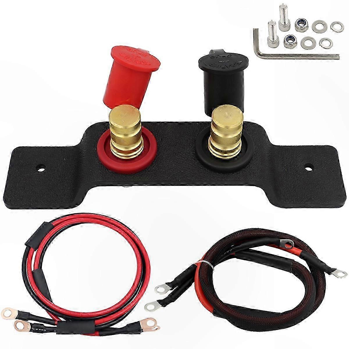 Remote Jumper Terminals for Universal Battery Connection - Easy Charging Access Point