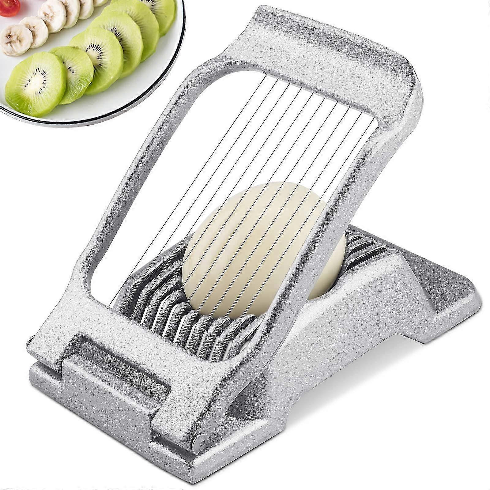 Upgraded Egg Slicer, Egg Cutter for Hard Boiled Eggs, Heavy Duty Al...