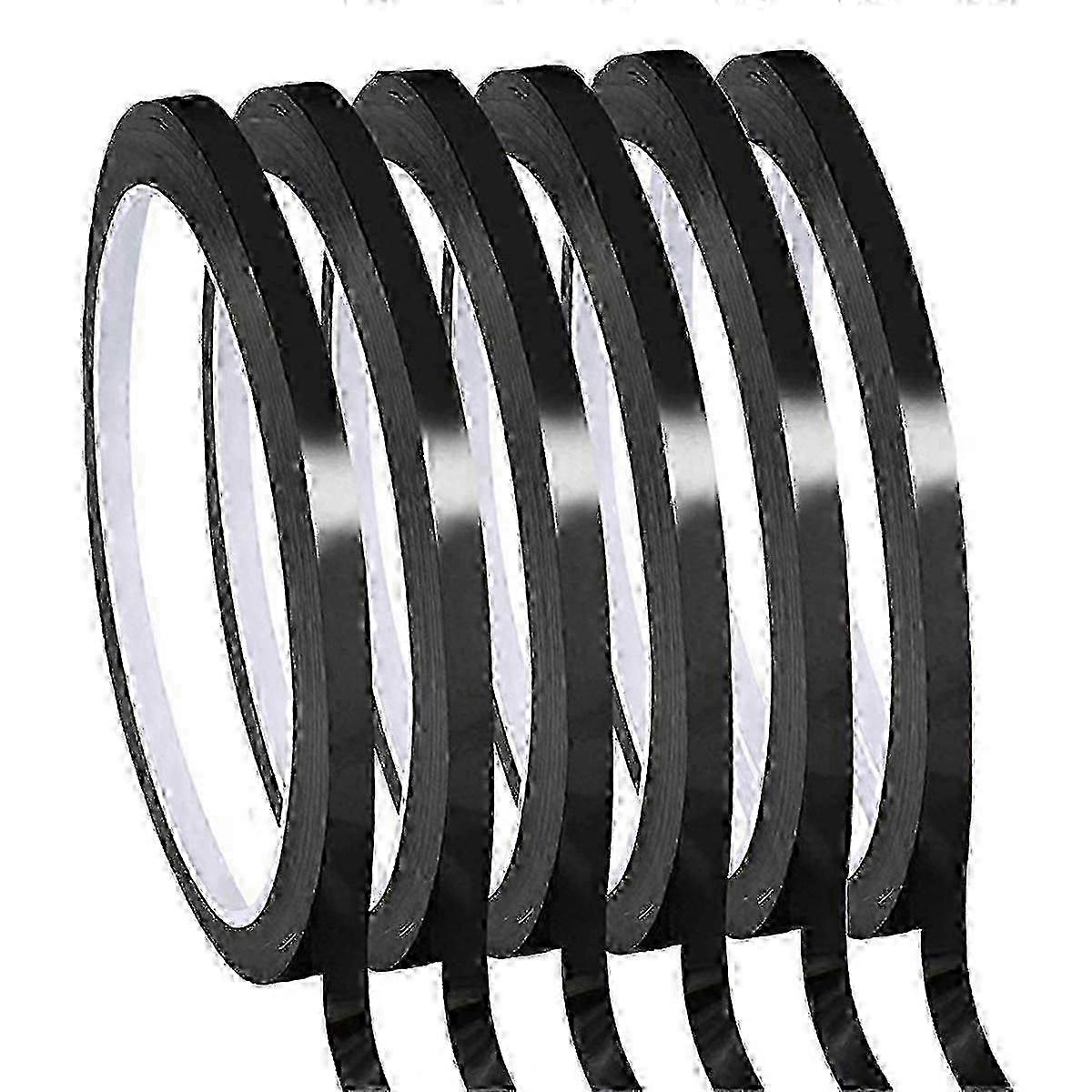 Whiteboard Pinstripe Tape 6 Rolls 1/8inch Thin White Board Dry Eras...