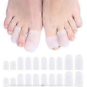 Pack Of 20 Toe Caps, Toe Protection, Toe Protectors, Soft Silicone Toe Pads
