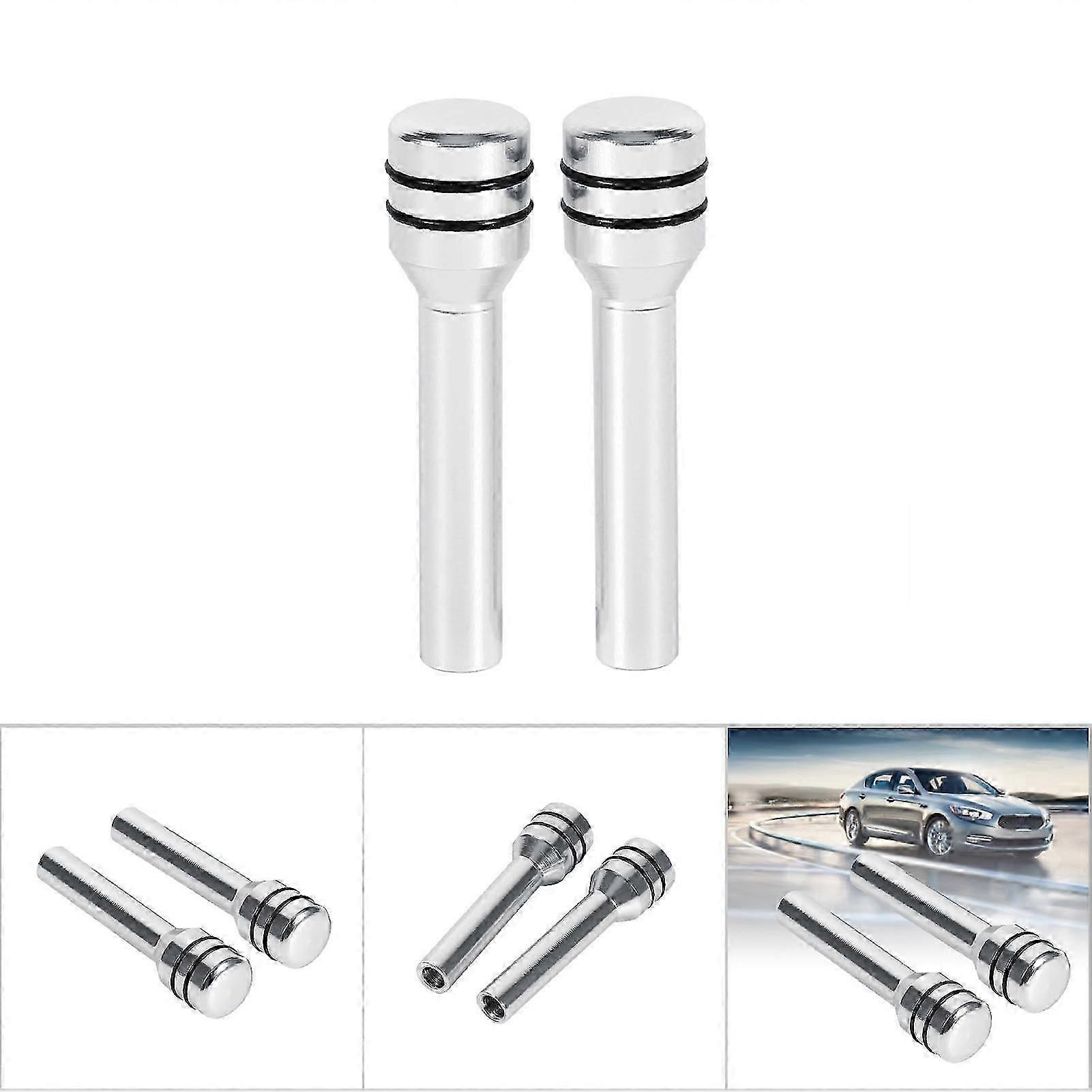 2pcs alluminio auto camion interno porta serratura perni perni, argento