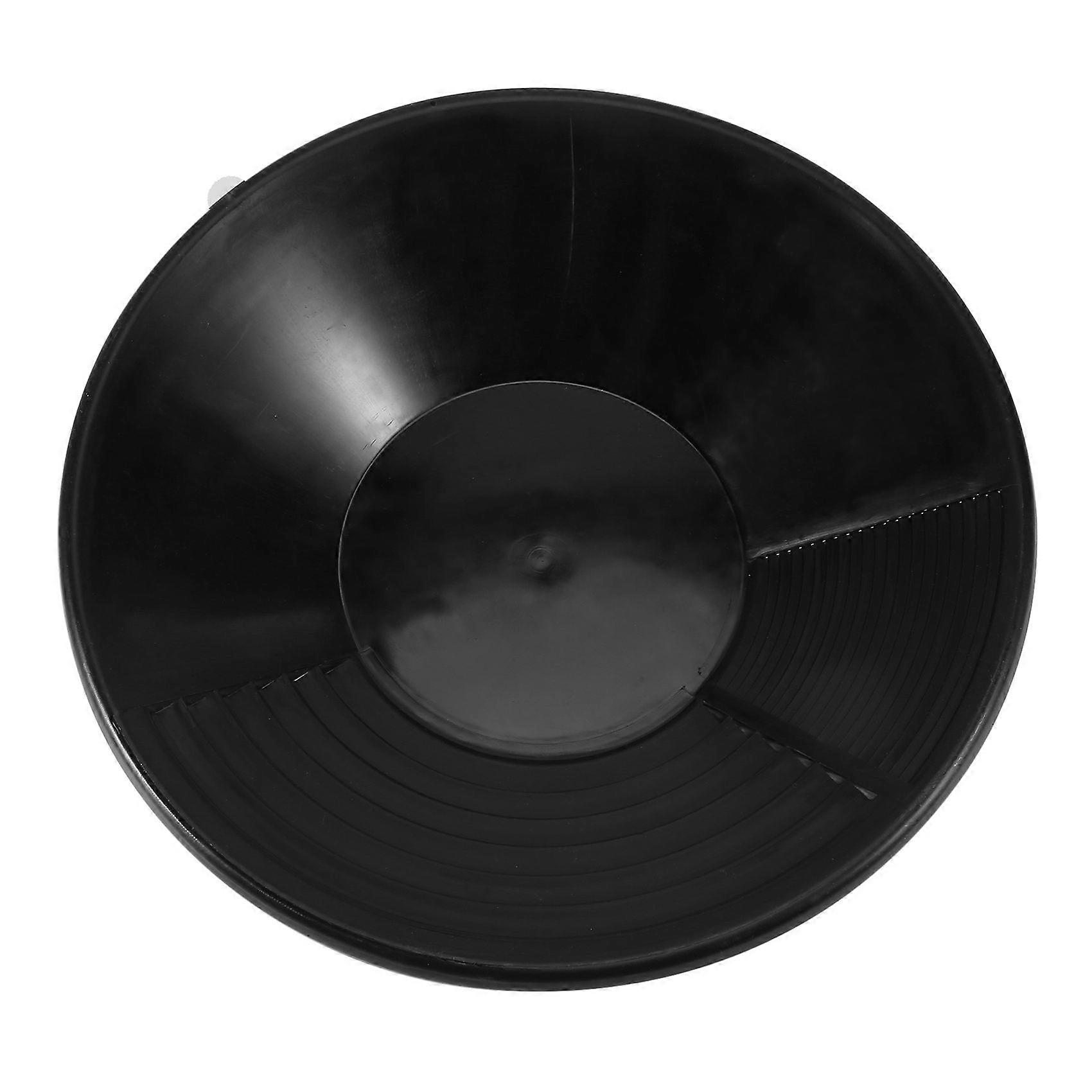 Black Plastic Gold Pan Basin Nugget Mining Dredging Prospecting for Sand Gold Mining Manual Wash Go