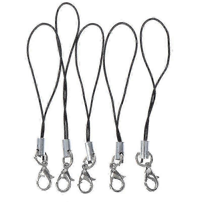 10pcs Lanyard Keychain For Usb Flash Drive Strap String Black Hfmqv