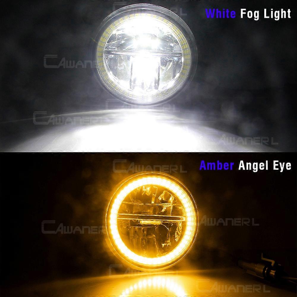Applicable 2 X Car External LED Fog Light Angel Eye DRL 30W H11 Fog Daytime Running Lamp For Honda HR-V HRV 2019 2020 2021