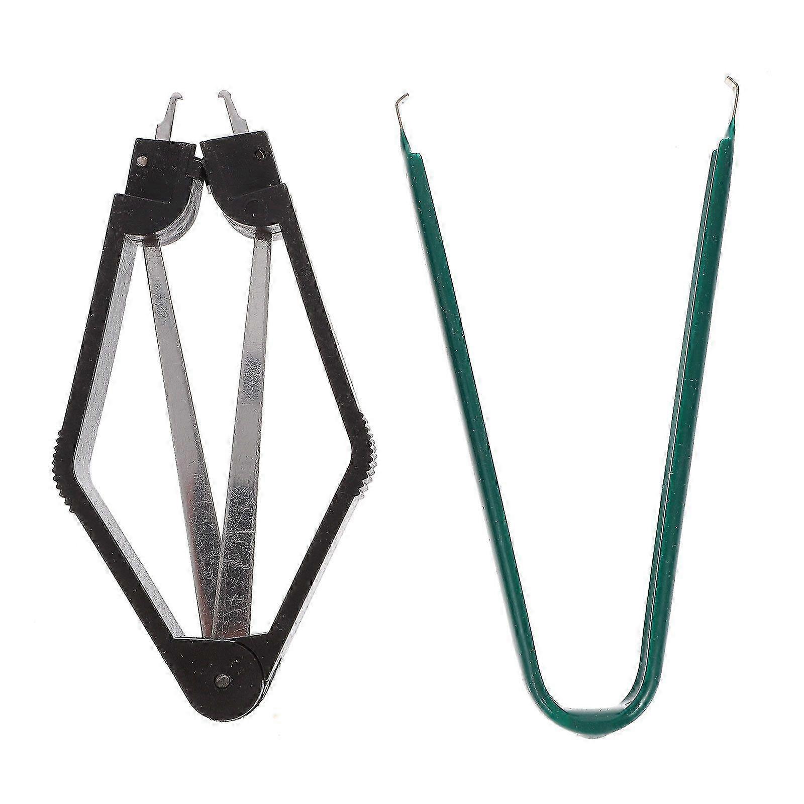 2pcs IC Pick-up Tool IC Extractor Tool Electronic Component Gripping ToolsBlack SZRH A-S