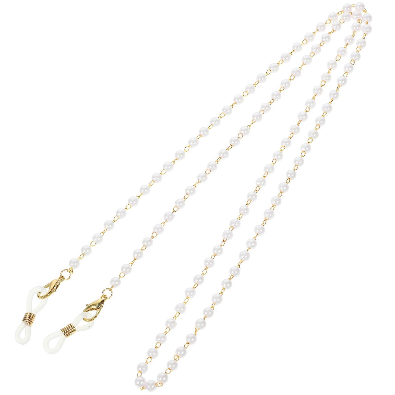 Beaded Glasses Chain Imitation Pearls Bead Eyeglass Chain
