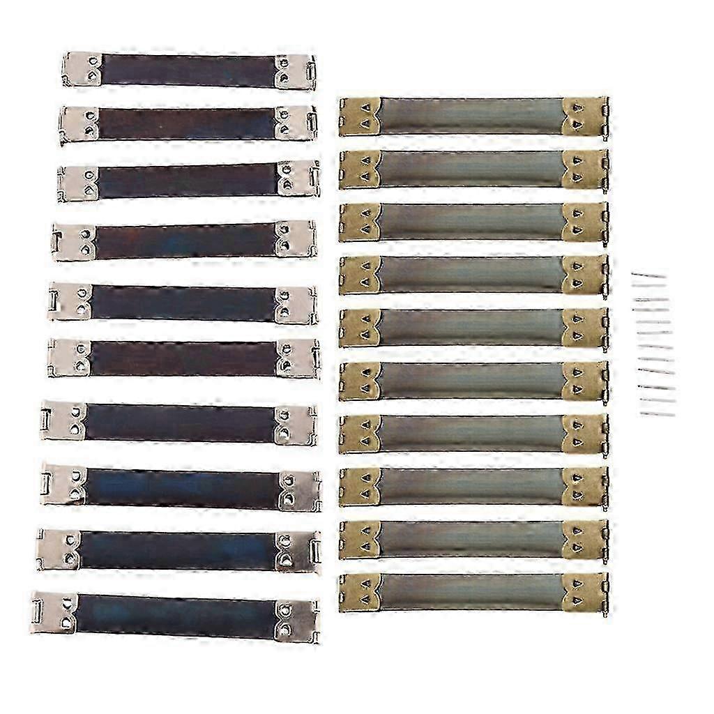 20x Flexible Geldbörse oder Brillenetui mit internem Flex Spring Clip, 10cm