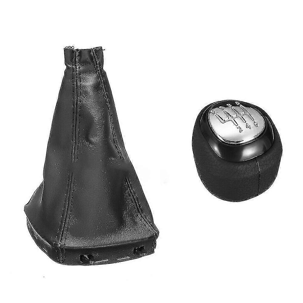 SAAB 9-3 2003-2012 Leather Shifter Boot Cover 6 Speed Gear Knob