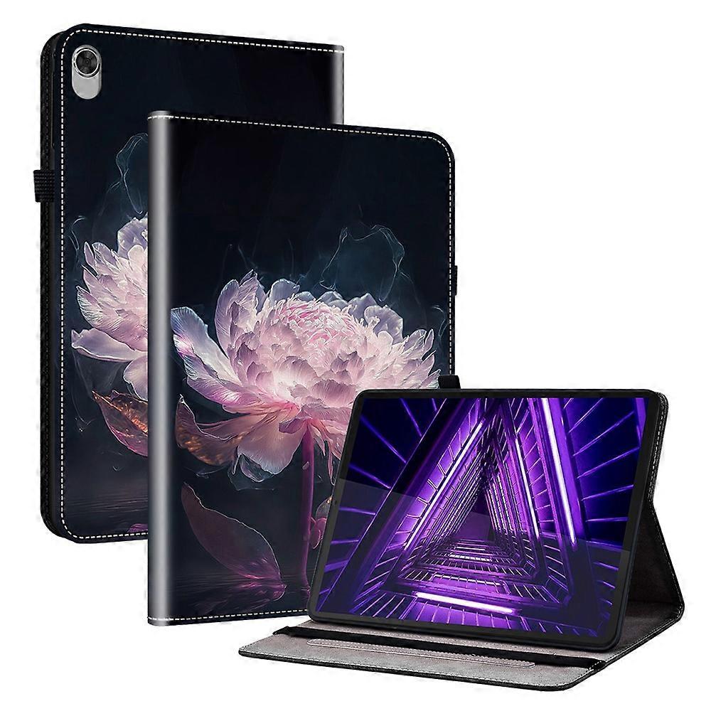Compatible For Lenovo Tab M10 Plus TB-X606F / TB-X606X Case Card Holder PU Leather Stand Tablet Cover