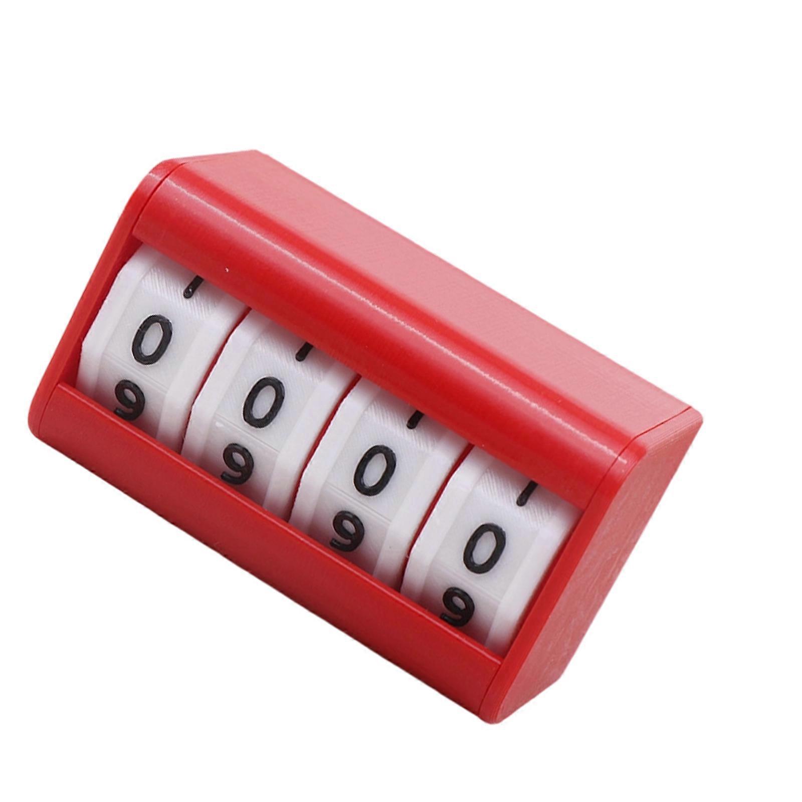 Ergonomic Game Score Calculator with Large Digit Small Event Scoring Device For Fast Paced Board Game & Tournaments Red