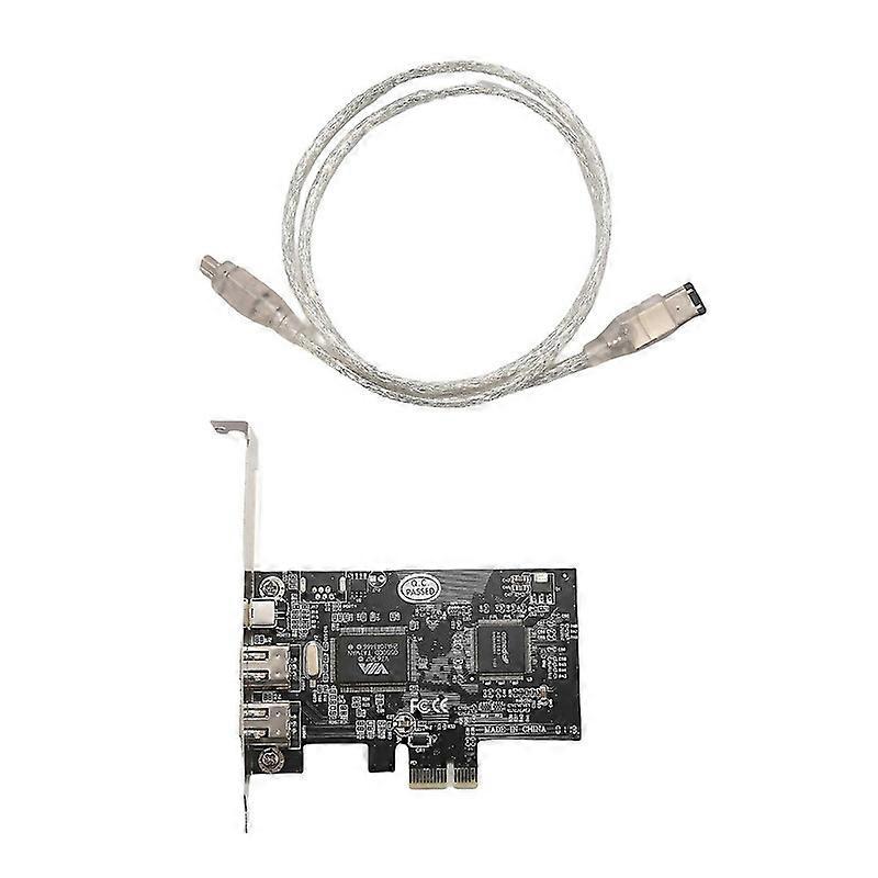 For Pci Express X1 Pcie Firewire 1394a Ieee1394 Controller Card 3 Port For Desktop