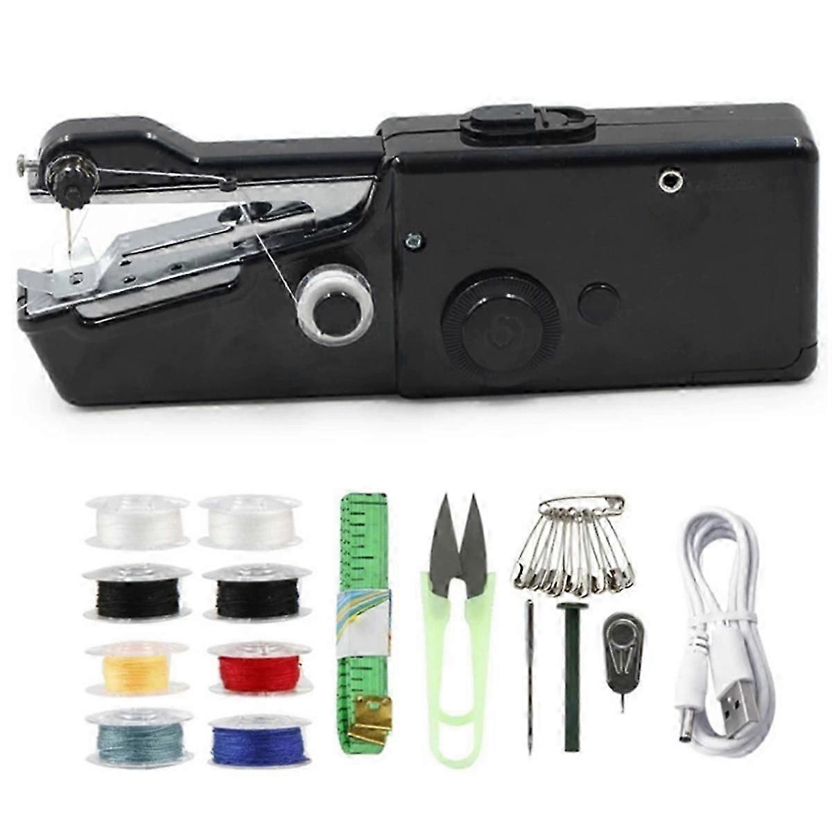 Handheld Sewing Machine Portable Mini Hand Held Sewing Machine Cordless Electric Stitching DIY Hand