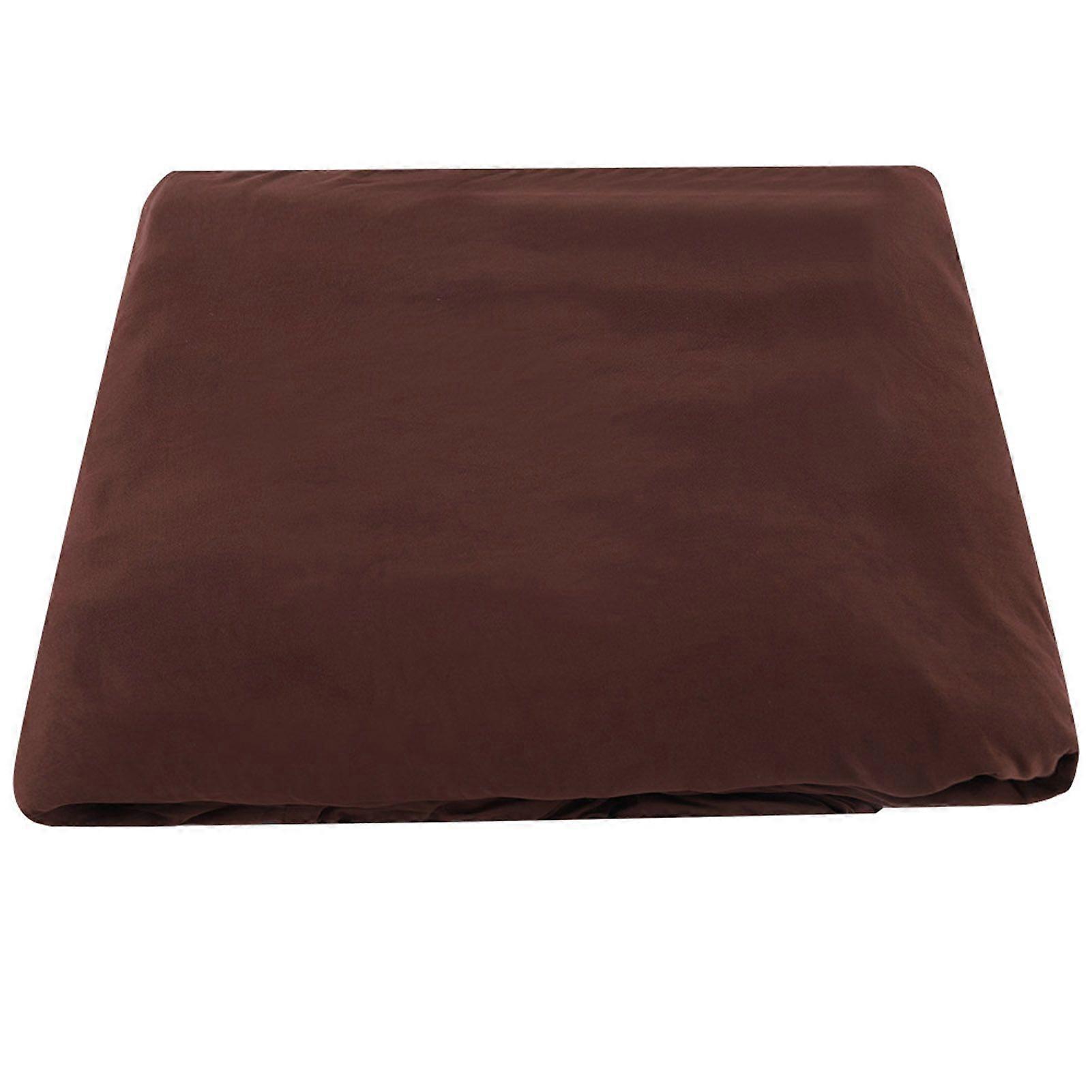 Överdrag till hörnsoffa i polyester, L-format, 3+2-sits, möbelskydd (kaffe)