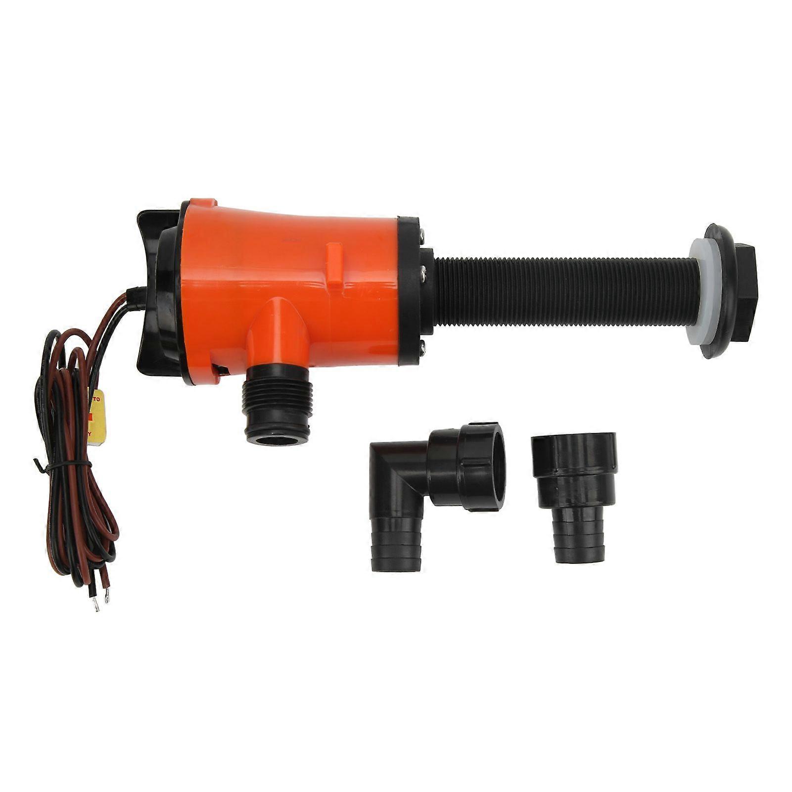 Aerator Livewell Pump 800GPH 12V 4.0A Portable Submersible Fish Tank Pump for Boat Marine