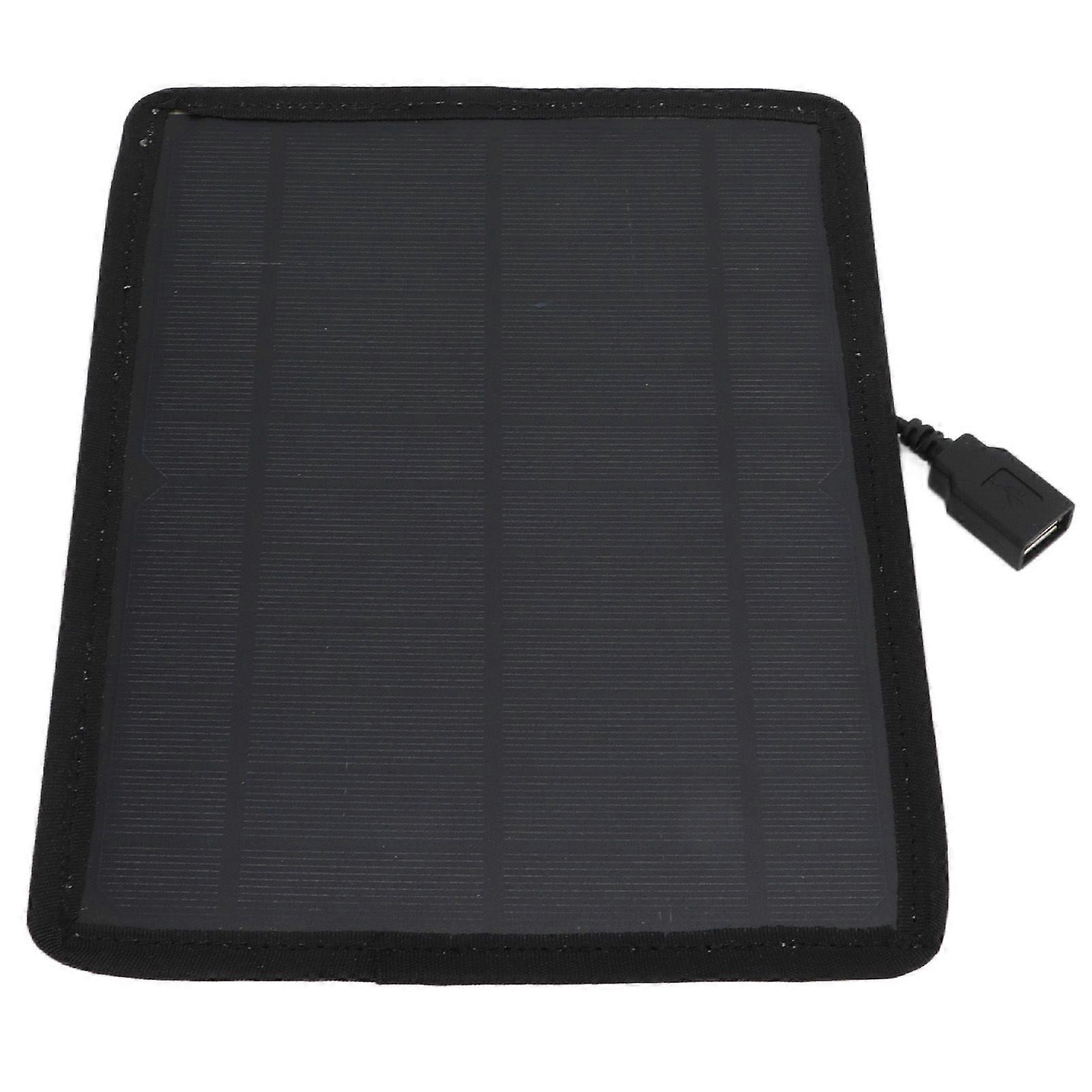 Solar Panel 5.3W 6V USB Output Low Attenuation Camouflage Monocrystalline Solar Battery Charger for Outdoor Travel