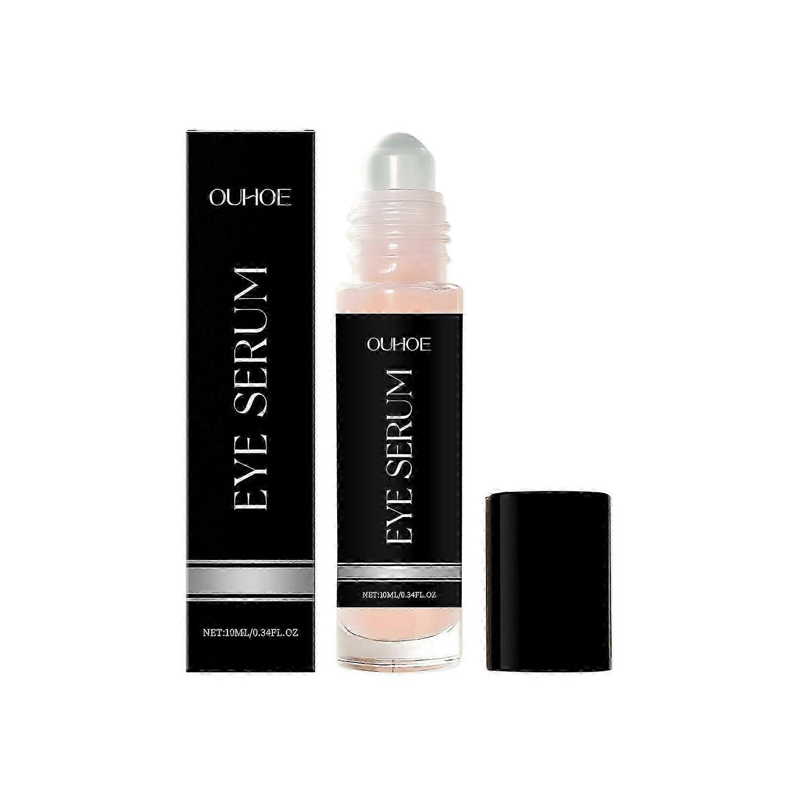 Eye Serum with Collagen, Niacinamide & Rose Extract, 10ml Anti-Aging Eye Treatment for Dark Circles, Fine Lines & Puffiness, Hydrating Soothing Roller