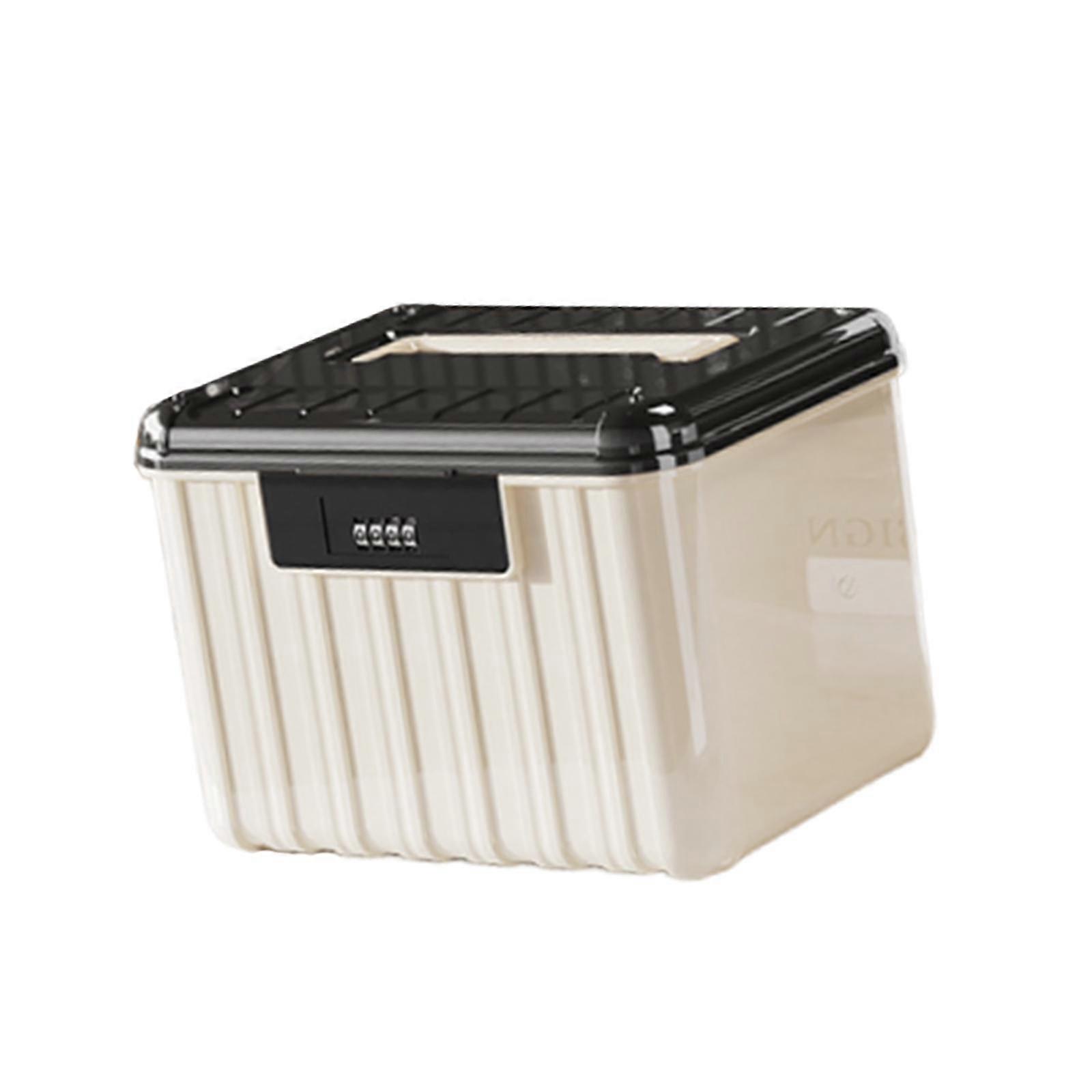 Lockable Storage Container Bin Lidded Storage Container Stackable Document