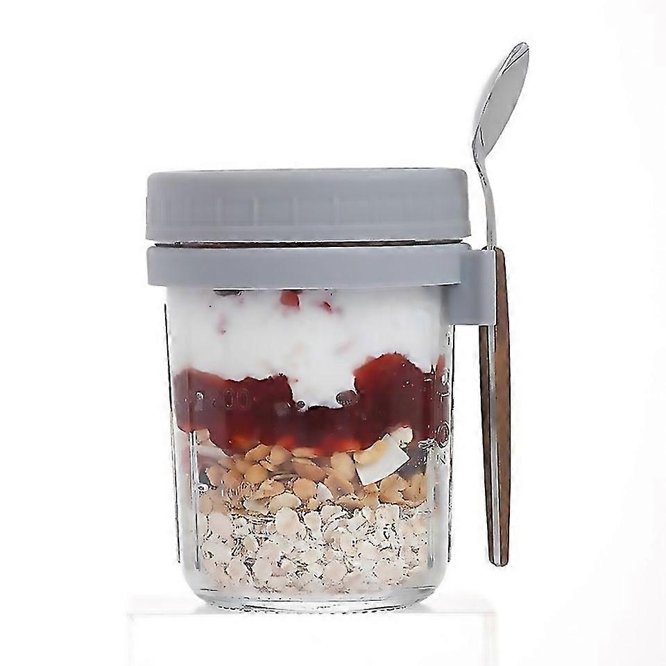 For 4pack Overnight Oats Jars With Lids And Spoons