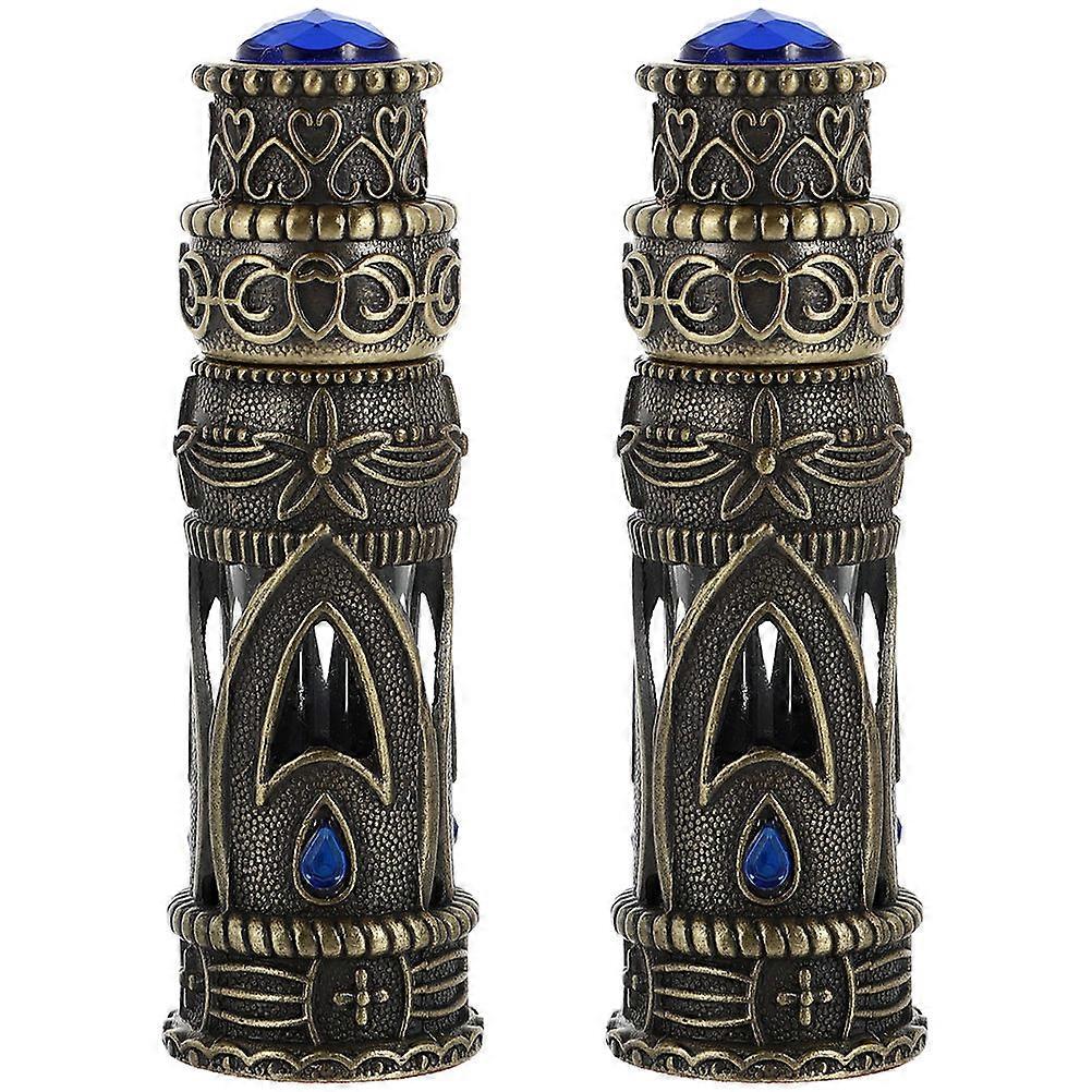 Refillable Perfume Bottle 2Pcs For Travel Occasions Such As Work And Prom Multi Colored Glass And Alloy With Refillable Function