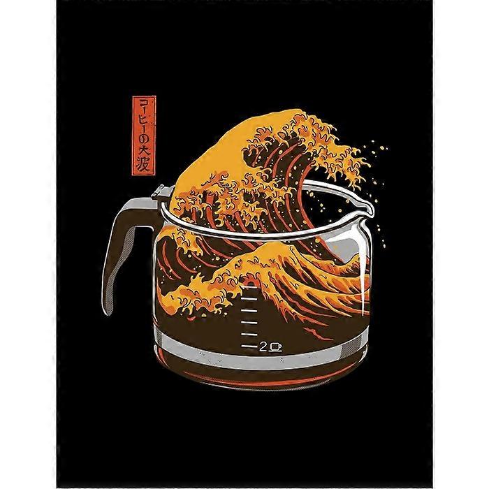 Ellan Harris Coffee Wave Framed Poster