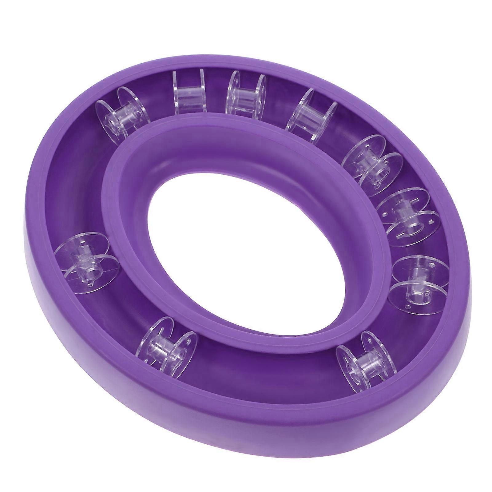Bobbin Organizer Storage Box for Bobbin Case 2Sets Purple Rubber Plastic
