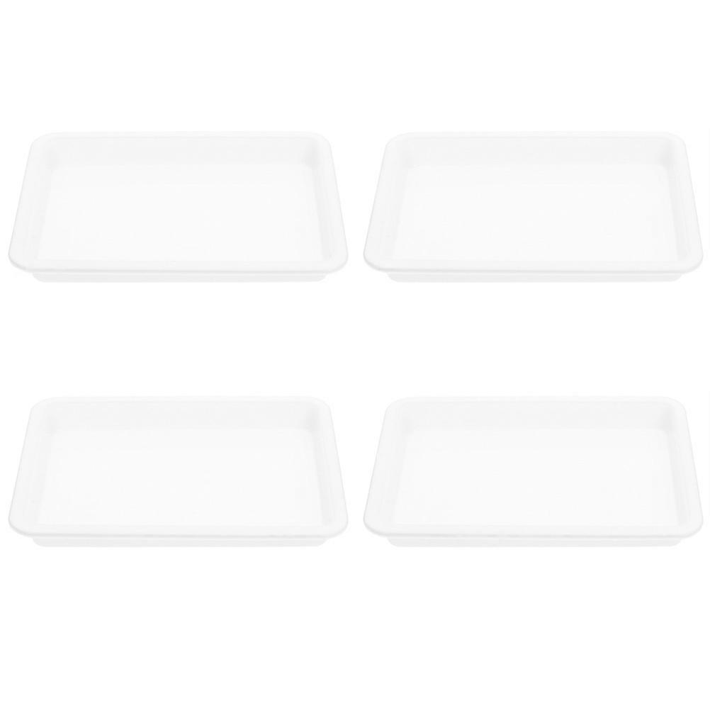 Plastic School Painting Tray for Crafts Use 4Pcs Durable Clear Trays