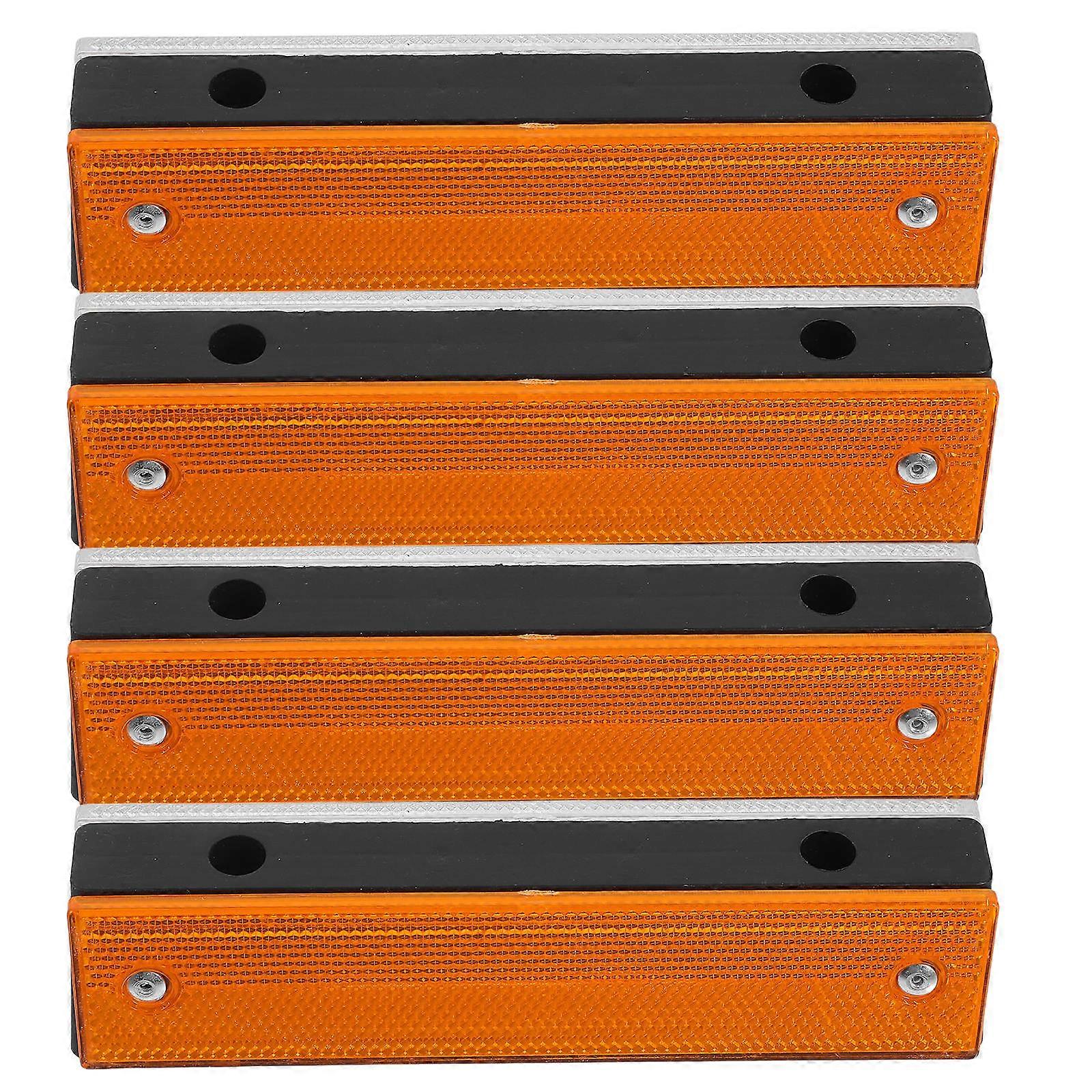 Reflective Markers Rectangle Reflective Markers for Driveway 4Pcs Plastic Safety