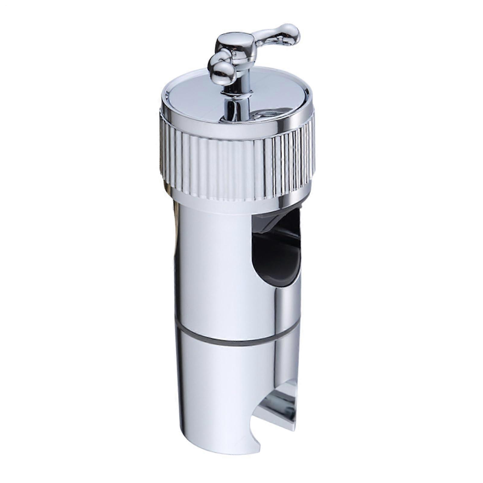 Handheld Shower Head Bracket No Drilling Flexible Wall Mounted Showerhead Holder Universal Fit Silver