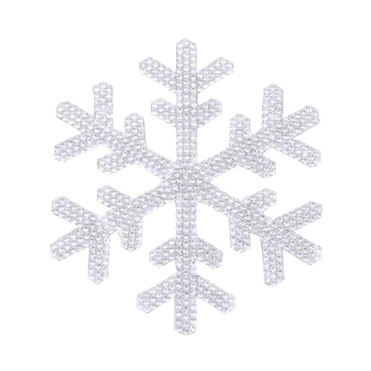 3D Car Stickers Snowflake Rhinestones Decals for 2Pcs Pack