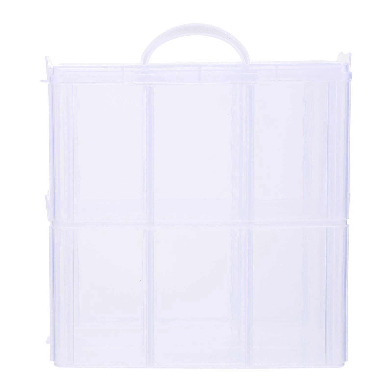 Nail Polish Storage Case Organizer for Home Transparent Plastic Box