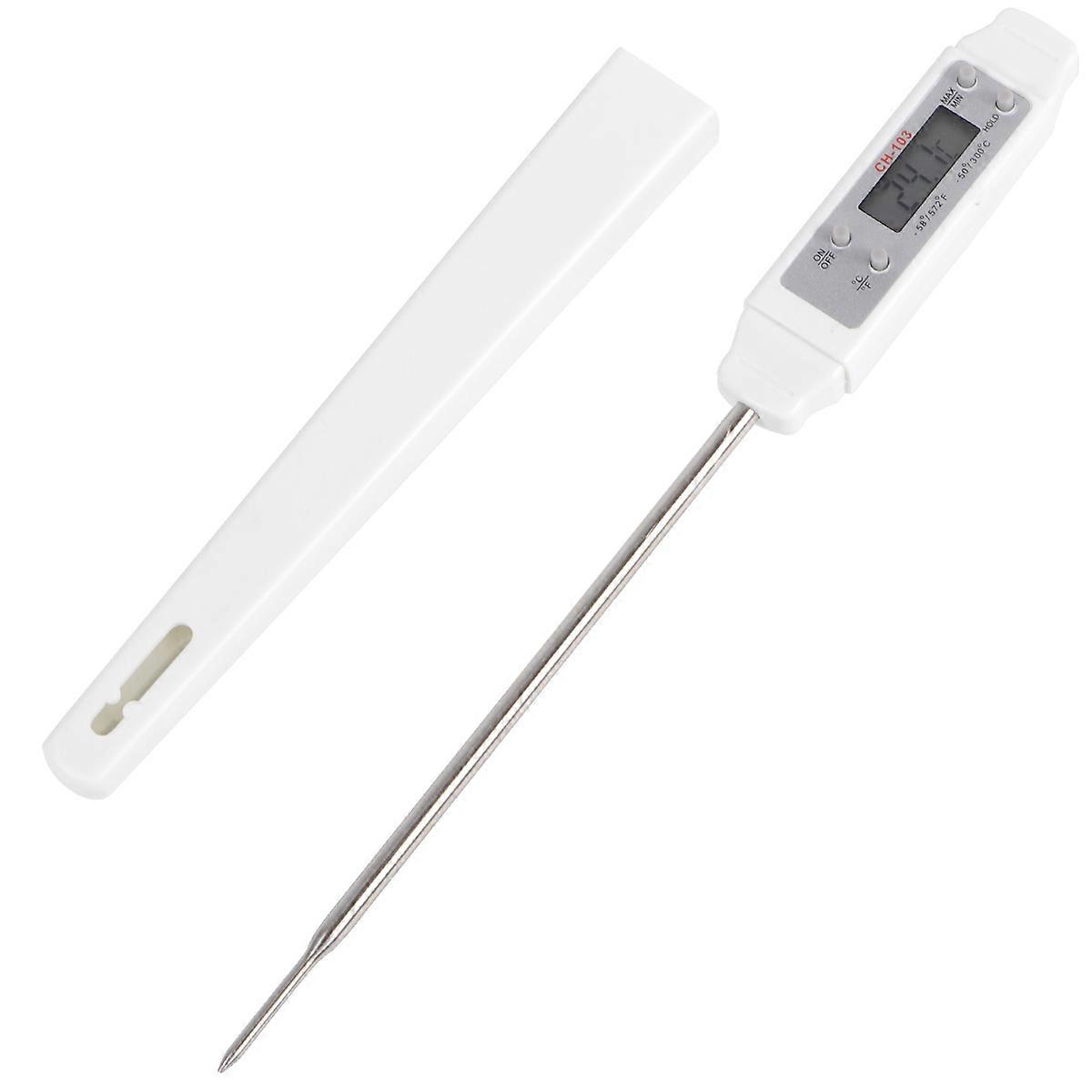 Temperature Measurement Food Thermometer Probe-Type Compatible With Liquid Food For Kitchen Use 22.5X2.8X1.2Cm 3Pcs