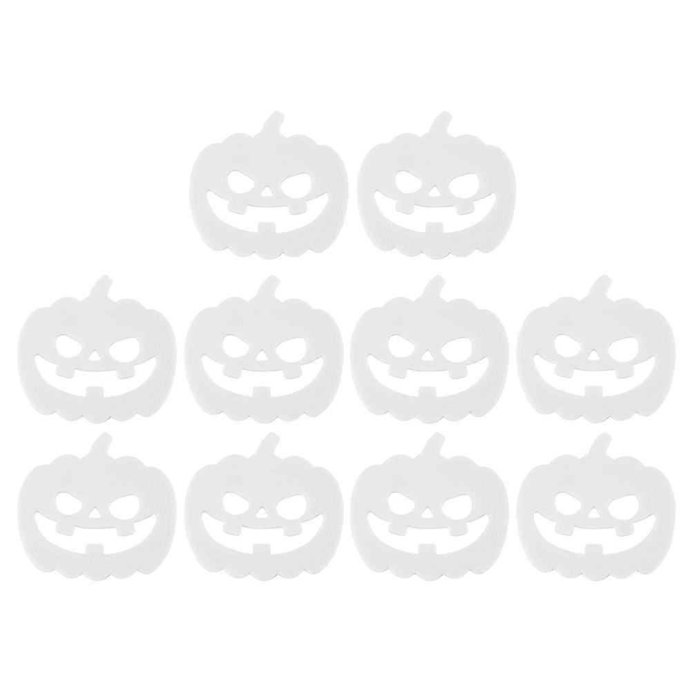 Halloween Coasters White Pumpkin for Heat Insulation 20Pcs